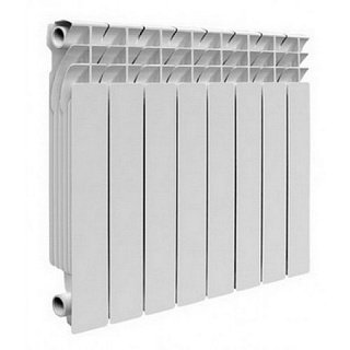 Биметаллический радиатор 8 секций, 560х616х78, ROMMER Optima BM 500, белый RBM-0210-050008 